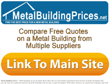 Tablet Screenshot of metalbuildingprices.net